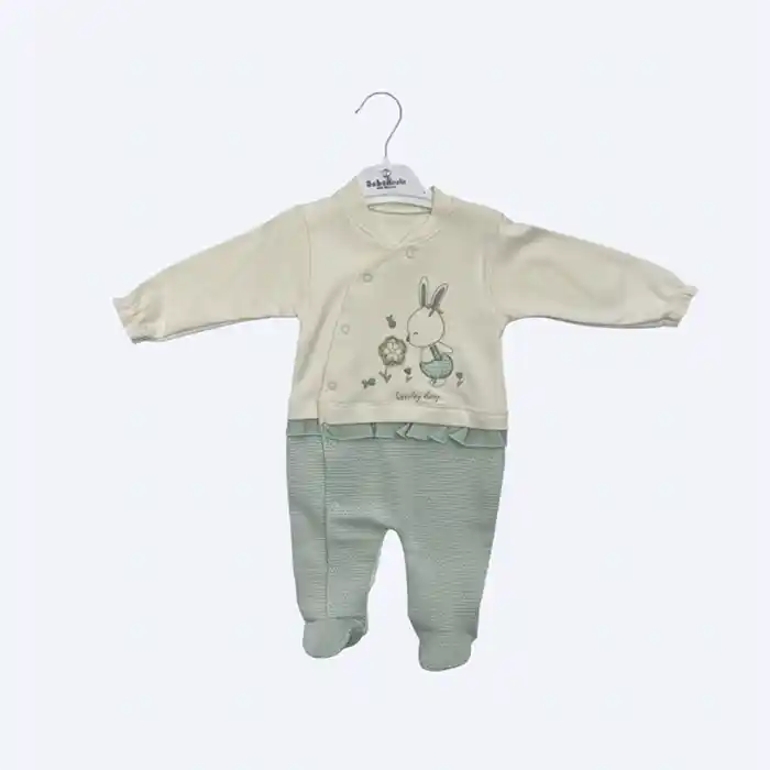 Grenouill&egrave;re B&eacute;b&eacute; Bicolore "Lovely Day" &ndash; Douceur Printani&egrave;re & Lapin Enchant&eacute;
