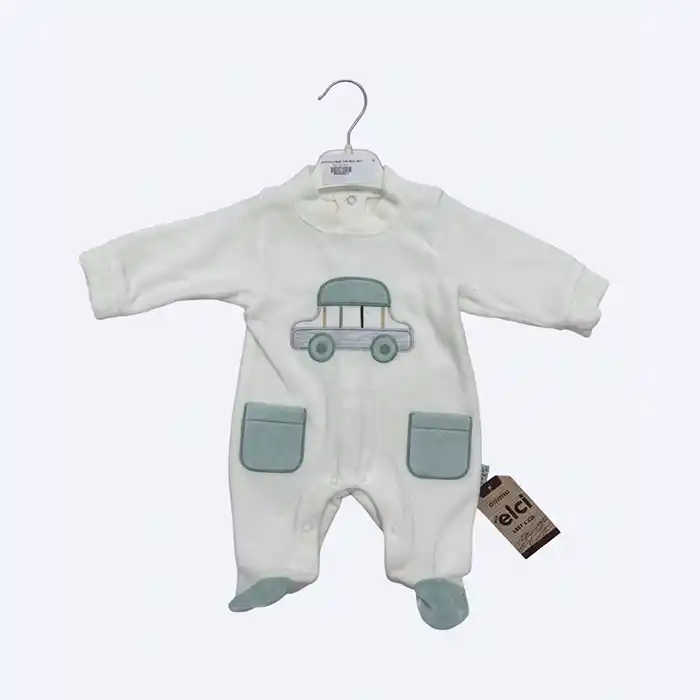 Grenouill&egrave;re B&eacute;b&eacute; Velours "Little Car" &ndash; Confort Doux & Design Ludique
