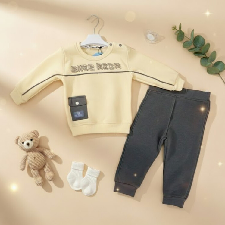 Ensemble B&eacute;b&eacute; Confortable Hiver/Automne - Sweatshirt & Pantalon Doux
