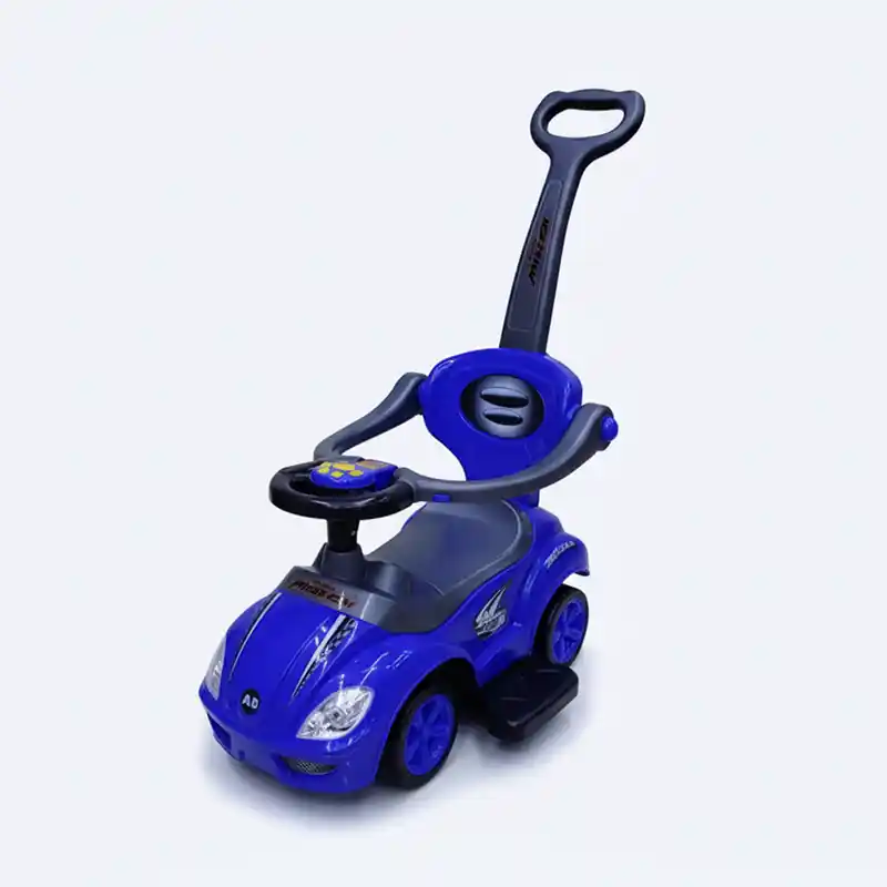 Baby Car 3 en 1 avec Canne – Musique, Lumières et Confort pour Bébé