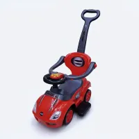 Baby Car 3 en 1 avec Canne – Musique, Lumières et Confort pour Bébé