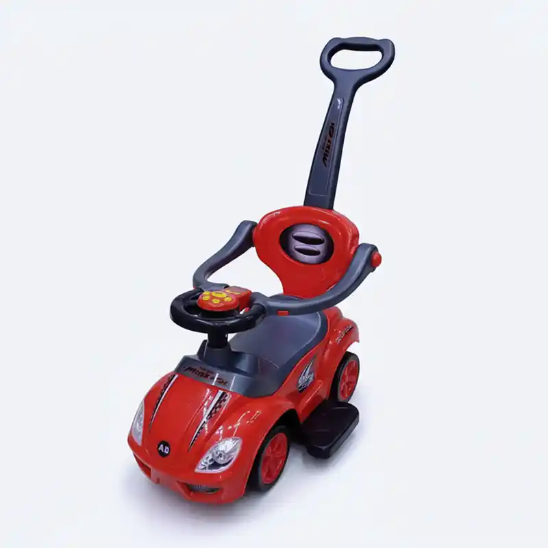 Baby Car 3 en 1 avec Canne – Musique, Lumières et Confort pour Bébé