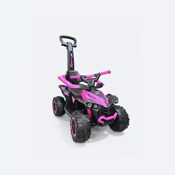 Quad Poussette Enfant Évolutif 2-en-1 - Canne Parentale