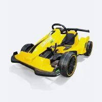 Kart à pédales Jaune Supersonic pour Enfant - Jeu Extérieur Sécurisé