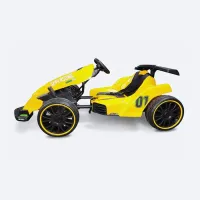 Kart à pédales Jaune Supersonic pour Enfant - Jeu Extérieur Sécurisé