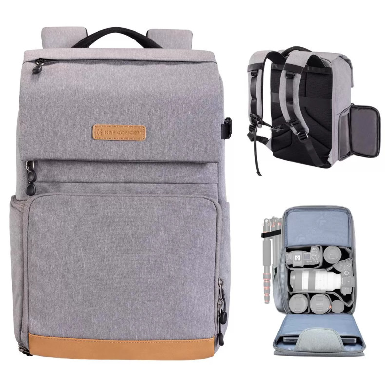 K&F Concept 22L Camera Backpack – KF13.104V1 (Gris)