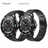 Kieslect Actor Leading Smartwatch with GPS+5ATM and Stunning Ceramic Bezel double Strap