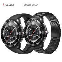 Kieslect Actor Leading Smartwatch with GPS+5ATM and Stunning Ceramic Bezel double Strap