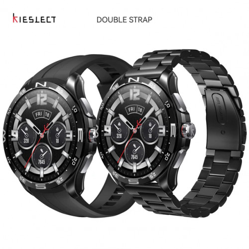 Kieslect Actor Leading Smartwatch with GPS+5ATM and Stunning Ceramic Bezel double Strap Kieslect Actor Leading Smartwatch with GPS+5ATM and Stunning Ceramic Bezel double Strap