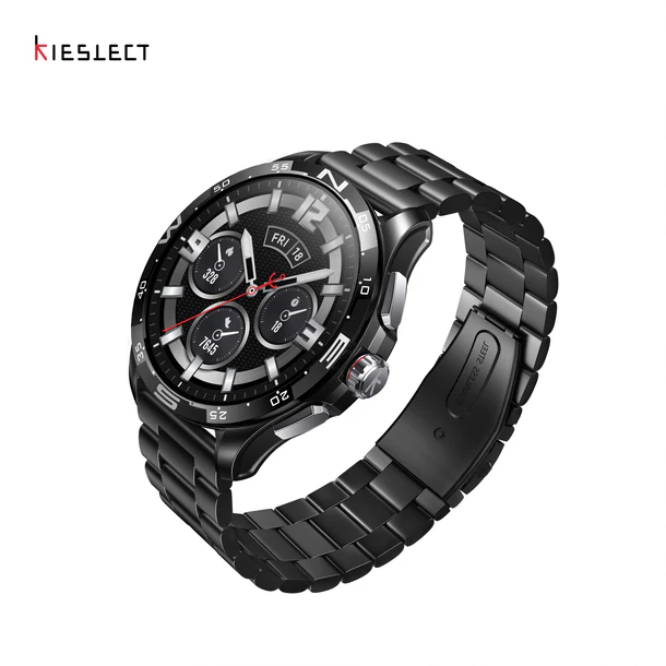 Kieslect Actor Leading Smartwatch with GPS+5ATM and Stunning Ceramic Bezel double Strap