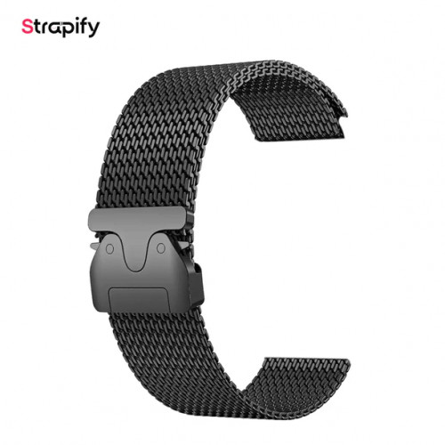Bracelets Milanaise en Acier Inoxydable Noir Bracelets Milanaise en Acier Inoxydable Noir
