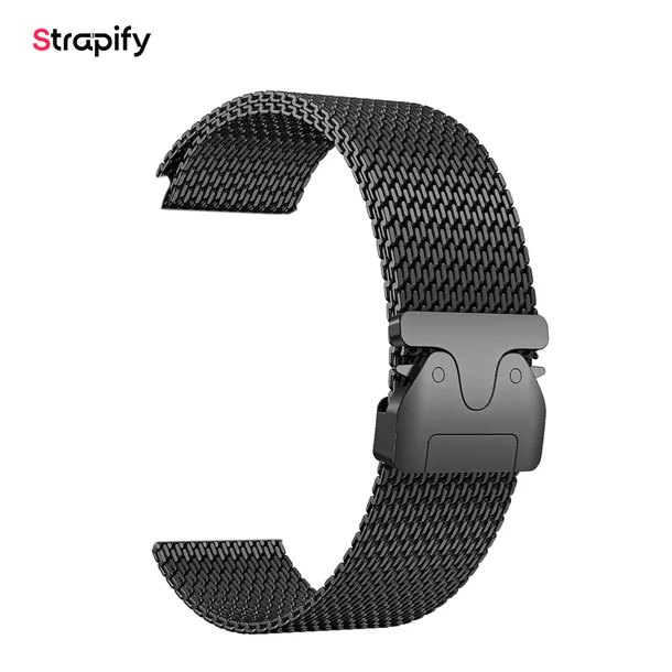 Bracelets Milanaise en Acier Inoxydable Noir