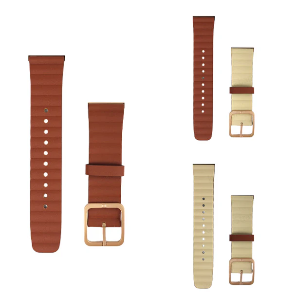 Bracelet double face en cuir 22mm