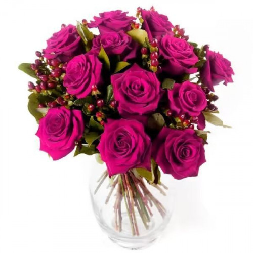 Bouquet Roses Fuchsia Bouquet Roses Fuchsia