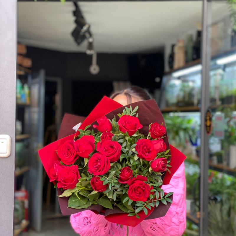Bouquet roses rouge