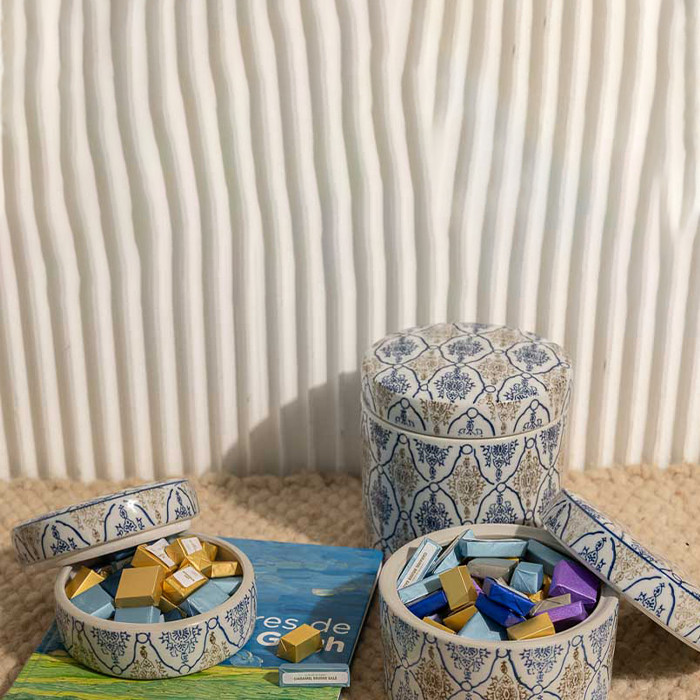 Trio Bonbonnière Amandier en Fleurs