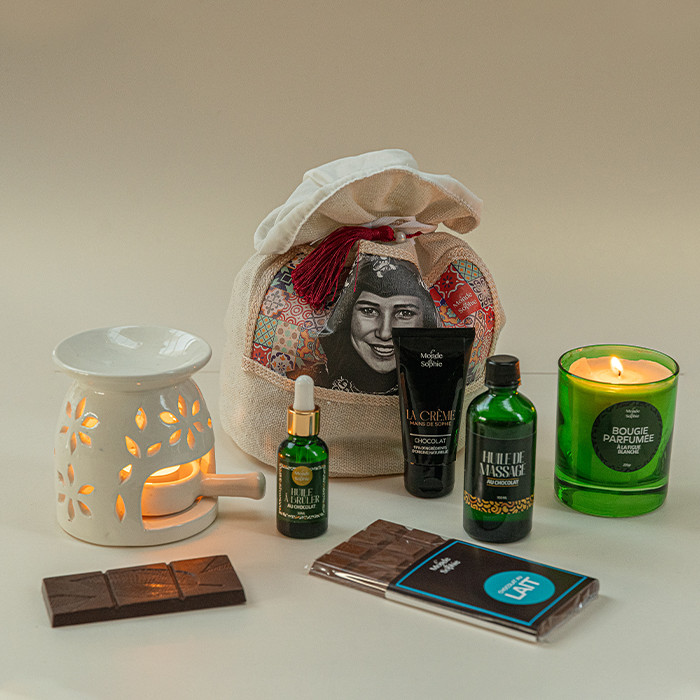 Bourse en lin rituel berbère