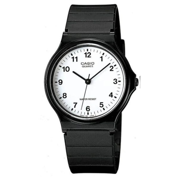 Casio – Montre classique Quartz analogique cadran blanc- MQ-24-7BLDF