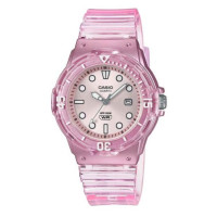 Casio – Rose – Cadran et d’un bracelet translucides. Étanche 100 m, Montre féminine avec dateur – LRW-200HS-4EV