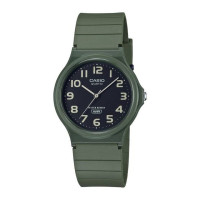 Casio – Silicone verte – Cadran noir – Index chiffres arabe – Étanche  » Unisexe  » – MQ-24UC-3BDF