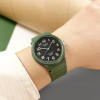 Casio – Silicone verte – Cadran noir – Index chiffres arabe – Étanche  » Unisexe  » – MQ-24UC-3BDF