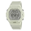 Casio – Montre sport idéal pour les petites poignées avec Compteur de pas – Blanche bracelet en résine blanc – LWS-2200H-8AV