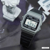 Casio -Vintage sport digitale bracelet noir caoutchouc – F-91WM-1BDF