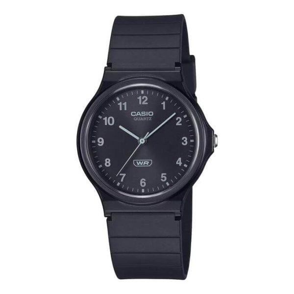 Casio – Boîtier & bracelet sont fabriqué à partir de résine biosourcée noir – Diamètre b. 34.9mm – MQ-24B-1B