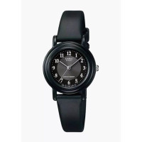 Casio – Élégante montre féminine noire avec bracelet résine – petit format 25 mm – résistance à l’eau – LQ-139AMV-1B3