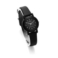 Casio – Élégante montre féminine noire avec bracelet résine – petit format 25 mm – résistance à l’eau – LQ-139AMV-1B3