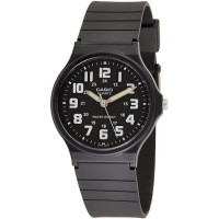 Casio – Classique noir en silicone- Index facile a lire – Étanche – MQ-71-1BDF