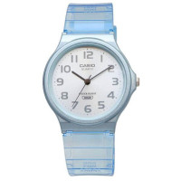 Casio – Bleu – Bracelet transparent – Unisexe -Étanche – léger – MQ-24S-2BDF