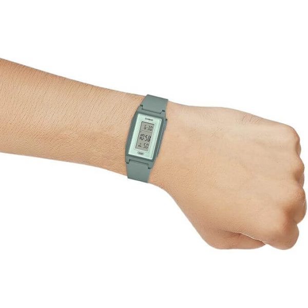 Casio – Montres digitale fines et légères – Couleur naturel verte – LF-10WH-3DF