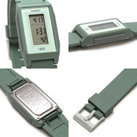 Casio – Montres digitale fines et légères – Couleur naturel verte – LF-10WH-3DF