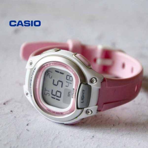 Casio – Rose – Conception LCD facile à lire – Féminin – Étanche a 50 m – LW-203-4AVDF