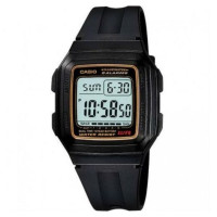 Casio – Montre Digitale – Bracelet Caoutchouc Noir – F-201WA-9ADF