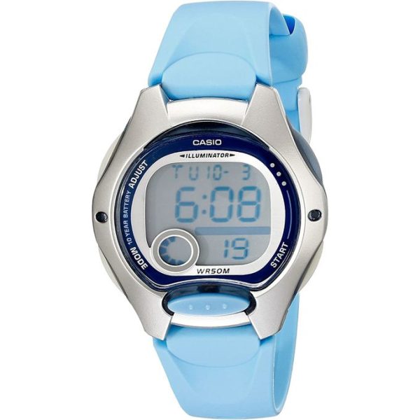 Casio LW-200-2BV Conception LCD facile à lire avec batterie de 10 ans d autonomie-Bleu