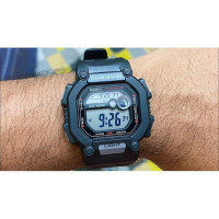 Casio – Noir – Dual Time – Bracelet extra longue -Étanche 100m – W-737HX-1AVDF