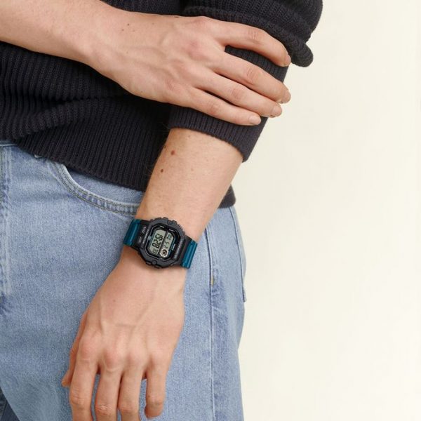 Casio – Idéale pour la course à pied – Lap Memory 60 – Étanche 100m – WS-1400H-3AVDF