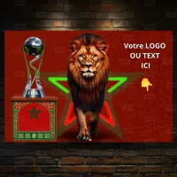 Tableau LED Foot – Lion Impérial Trophée FIFA