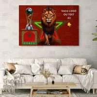 Tableau LED Foot – Lion Impérial Trophée FIFA