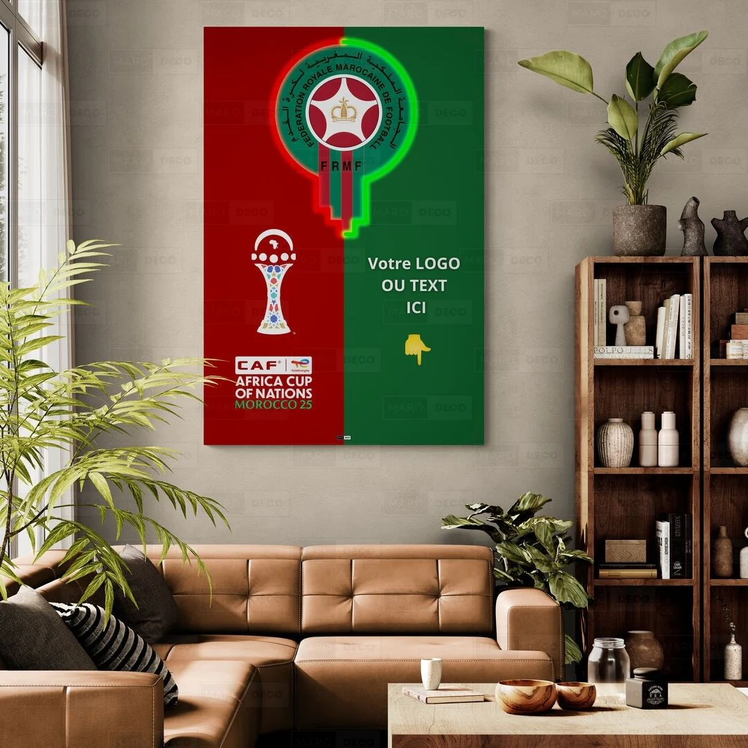 Tableau LED Foot – FRMF Maroc Néon Officiel