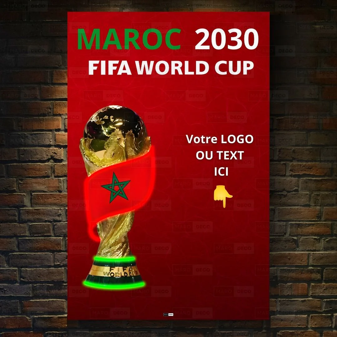 Tableau LED Foot – Coupe du Monde 2030 Maroc
