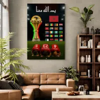 Tableau LED Foot – Les Lions en Prière vers la Gloire