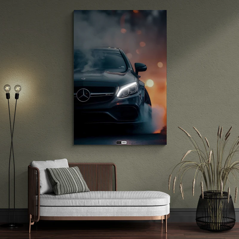 Tableau LED Voiture Mercedes AMG C63