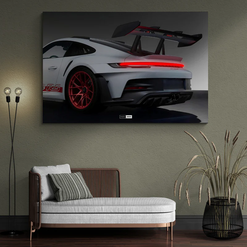 Tableau LED Voiture Porsche 911 GT3 RS