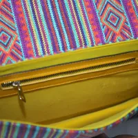 Sac Awray en cuir et tissu berbère – Élégance artisanale marocaine