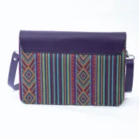 Sac Tazult en cuir et tissu berbère – Élégance marocaine moderne