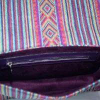 Sac Tazult en cuir et tissu berbère – Élégance marocaine moderne