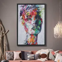 Colorful woman portrait